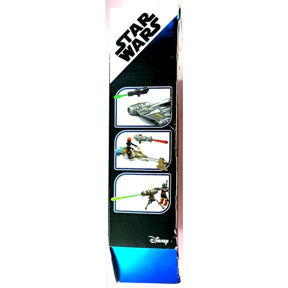Star Wars Mission Fleet MANDO'S N-1 STARFIGHTER & SPEEDER BIKE, New, See Pics! - Picture 7 of 7